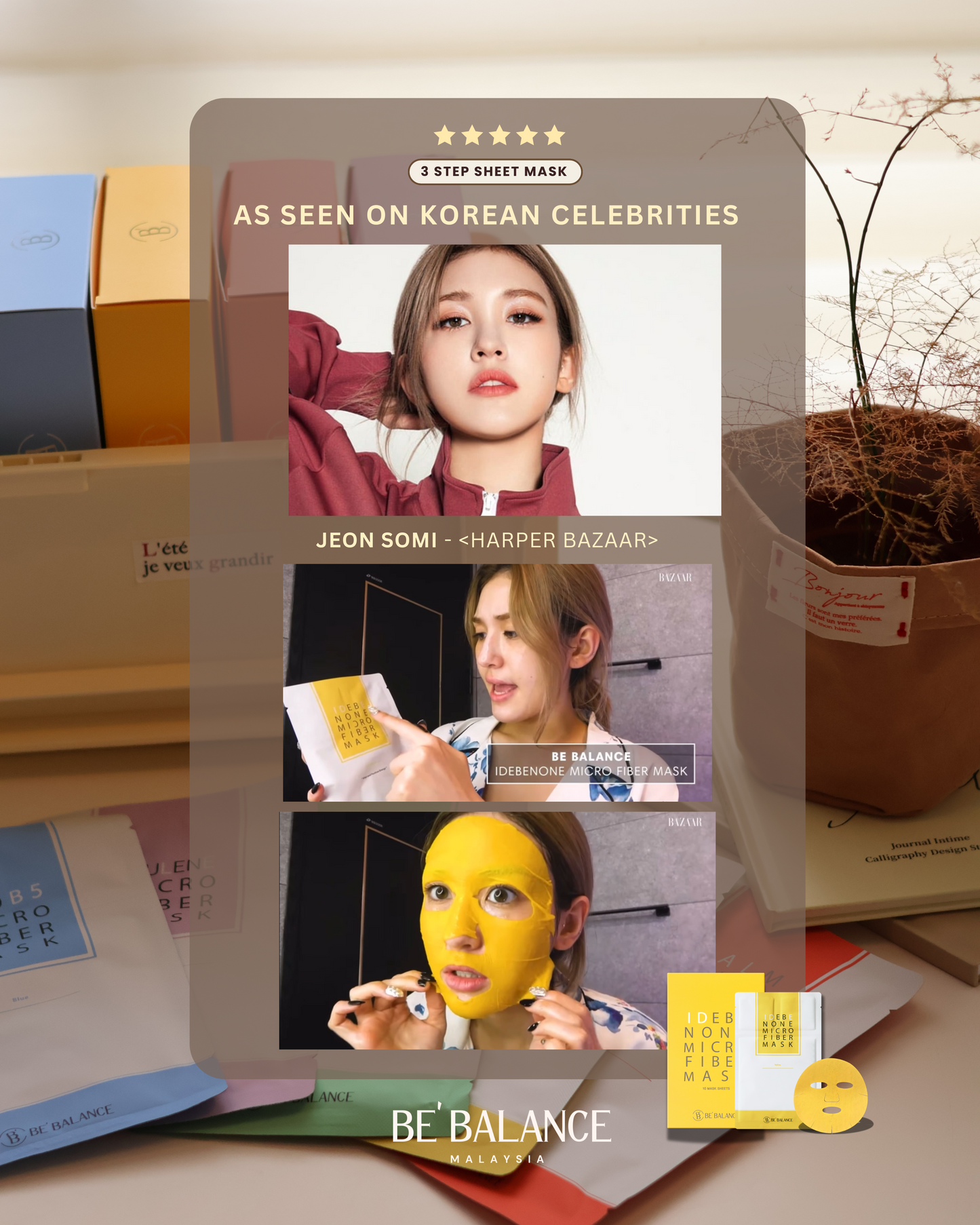 2 Boxes 3-Step Microfiber Sheet Mask (Fei Fei Group Buy) - Be Balance Malaysia