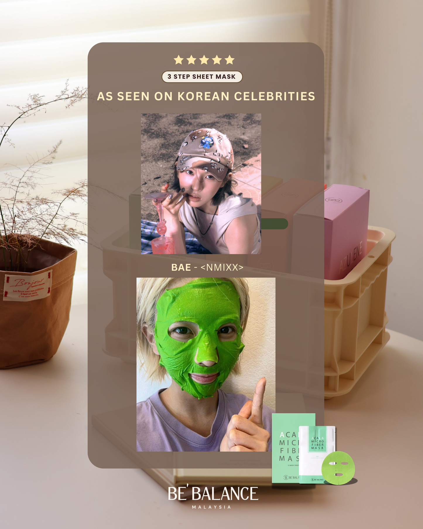 2 Boxes 3-Step Microfiber Sheet Mask (Fei Fei Group Buy) - Be Balance Malaysia