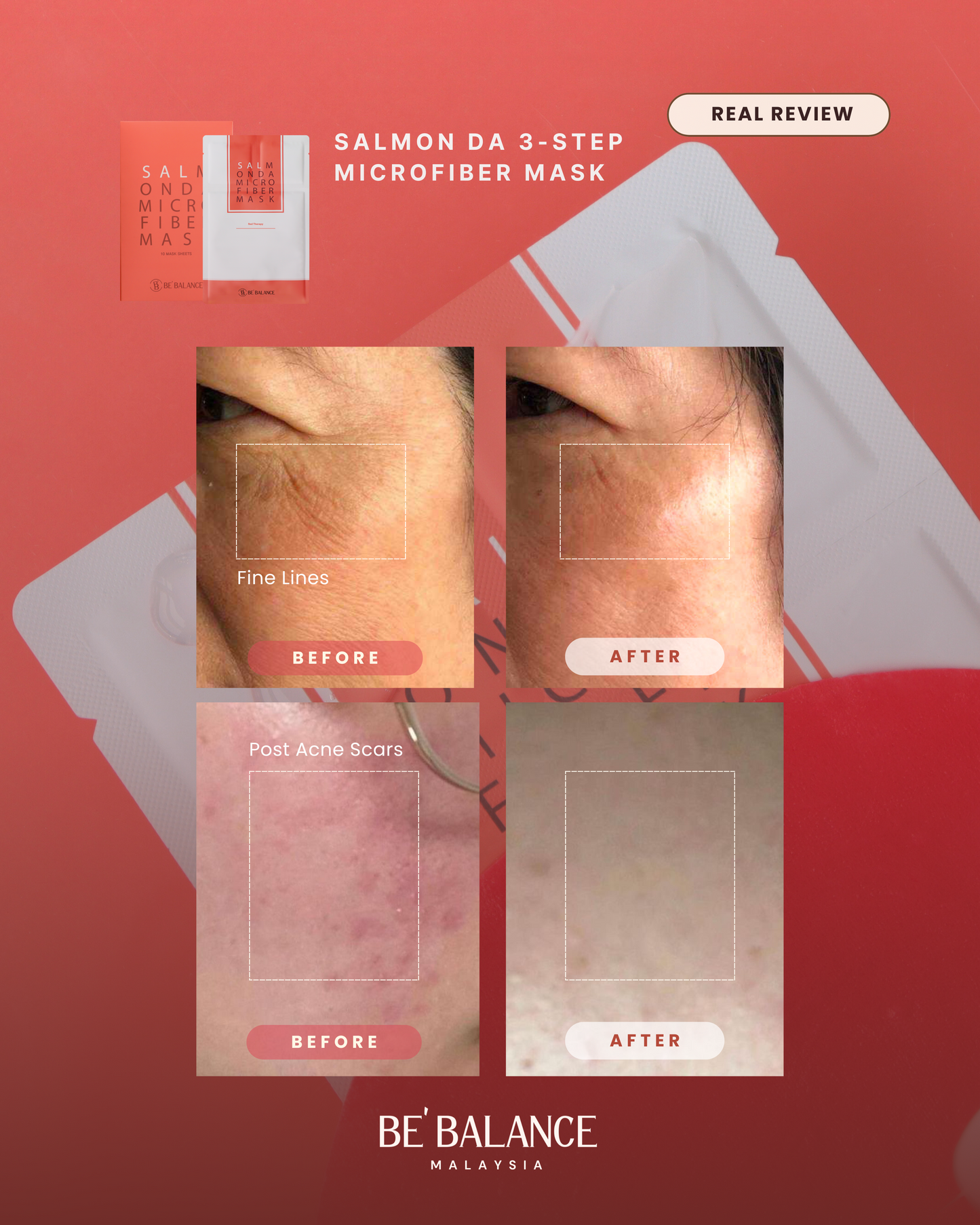 2 Boxes 3-Step Microfiber Sheet Mask (Yi Wen Group Buy) - Be Balance Malaysia