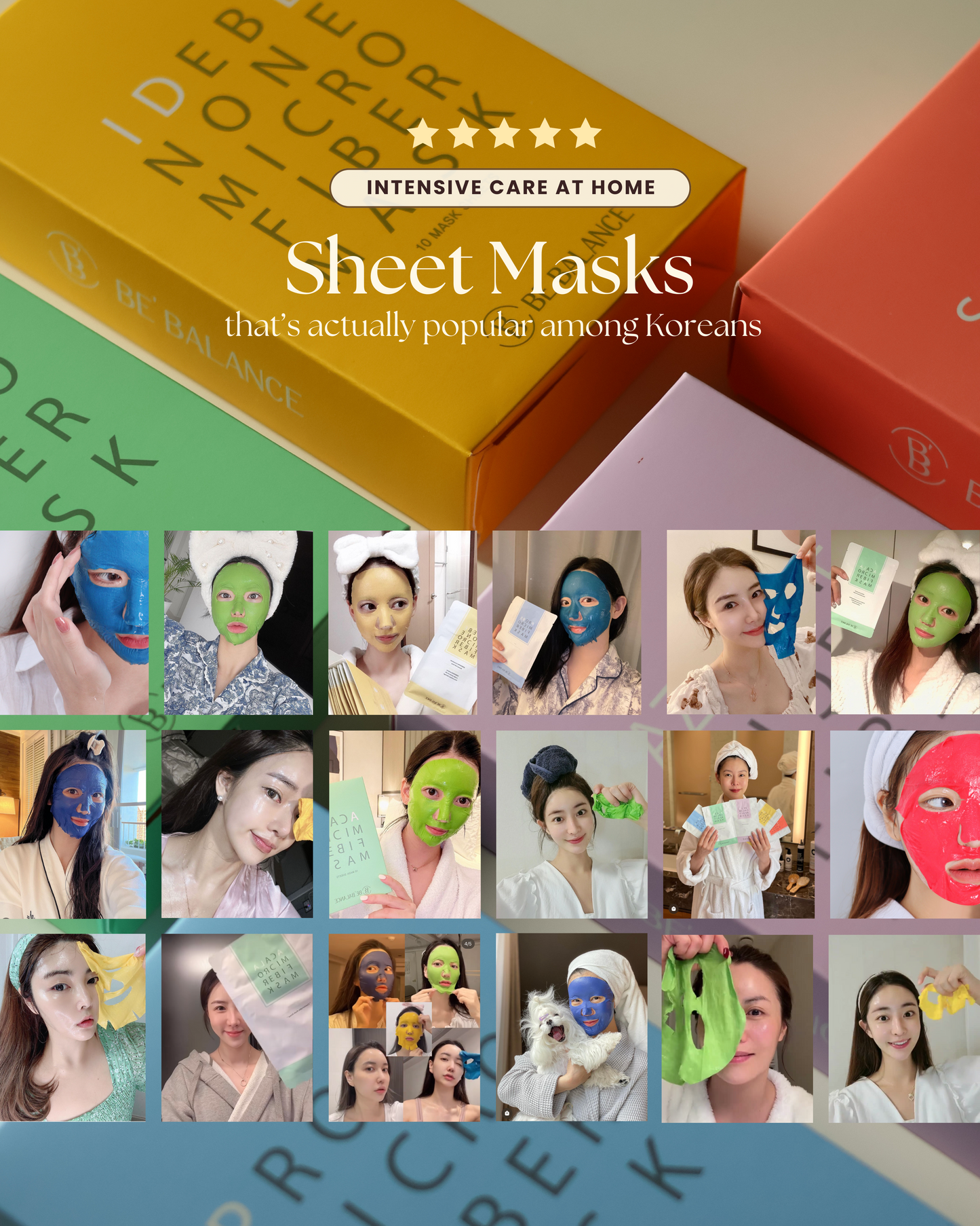 Bundle of 3 (Sheet Mask + Aura Collagen Mask + Snow Mask) - Be Balance Malaysia