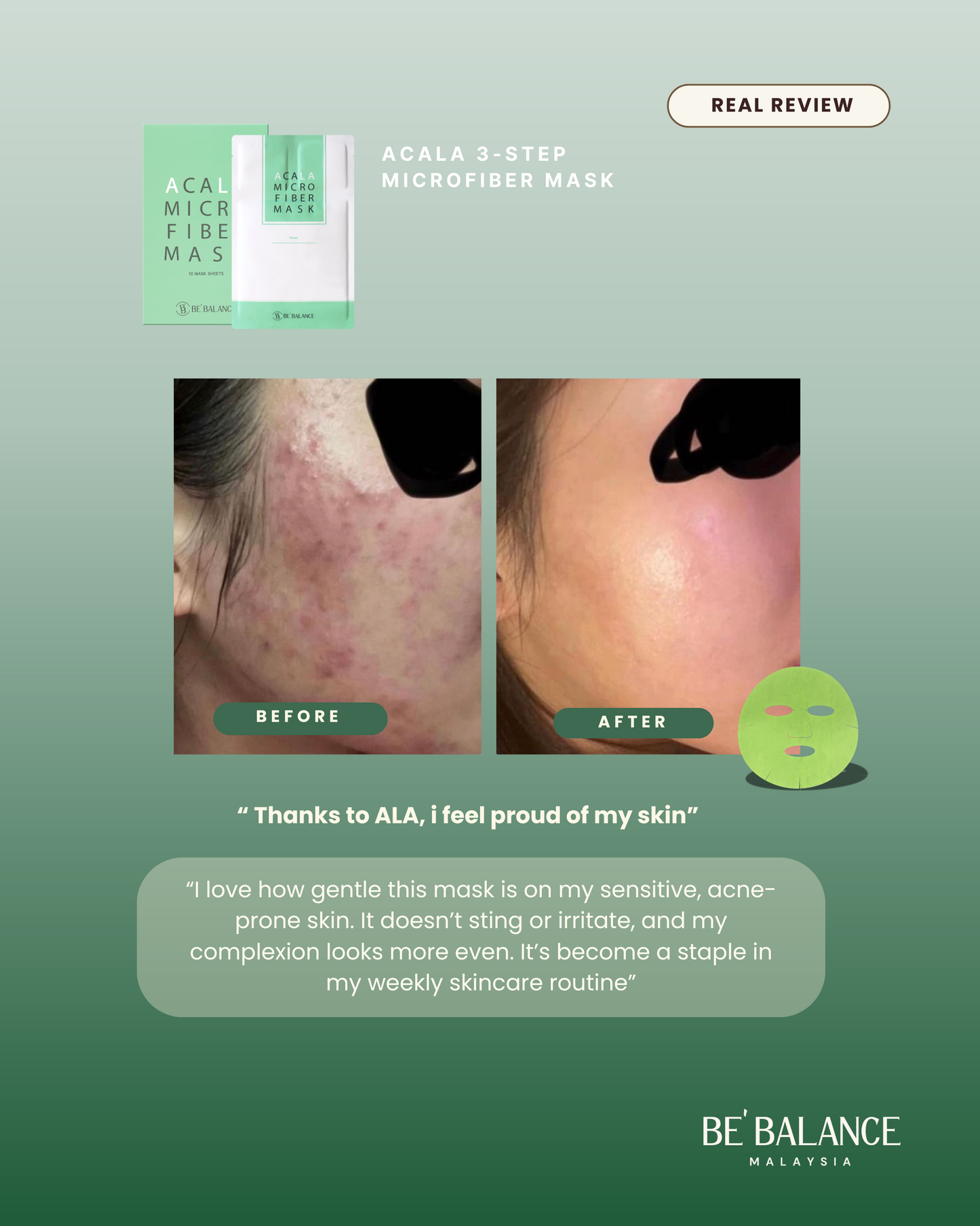 ACALA Microfiber Sheet Mask - Be Balance Malaysia