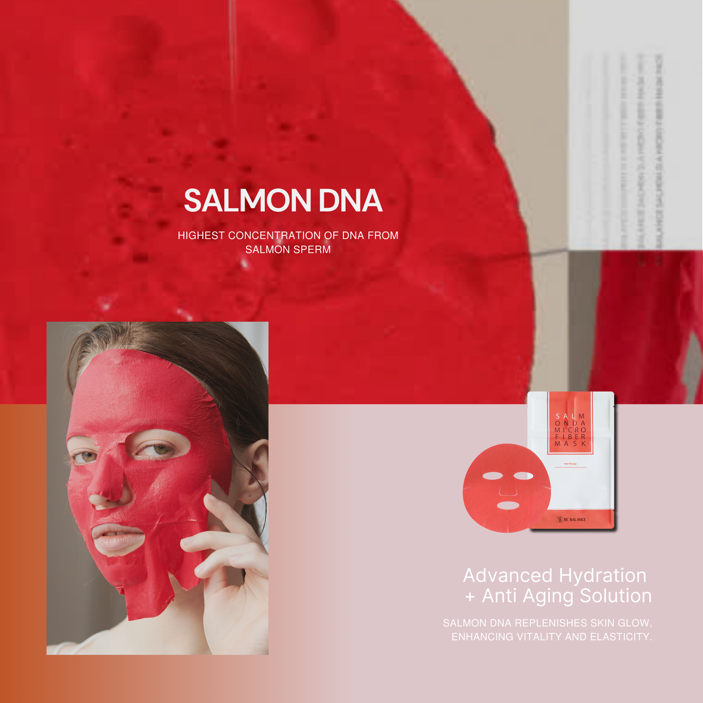 SALMON DA Microfiber Sheet Mask - Be Balance Malaysia