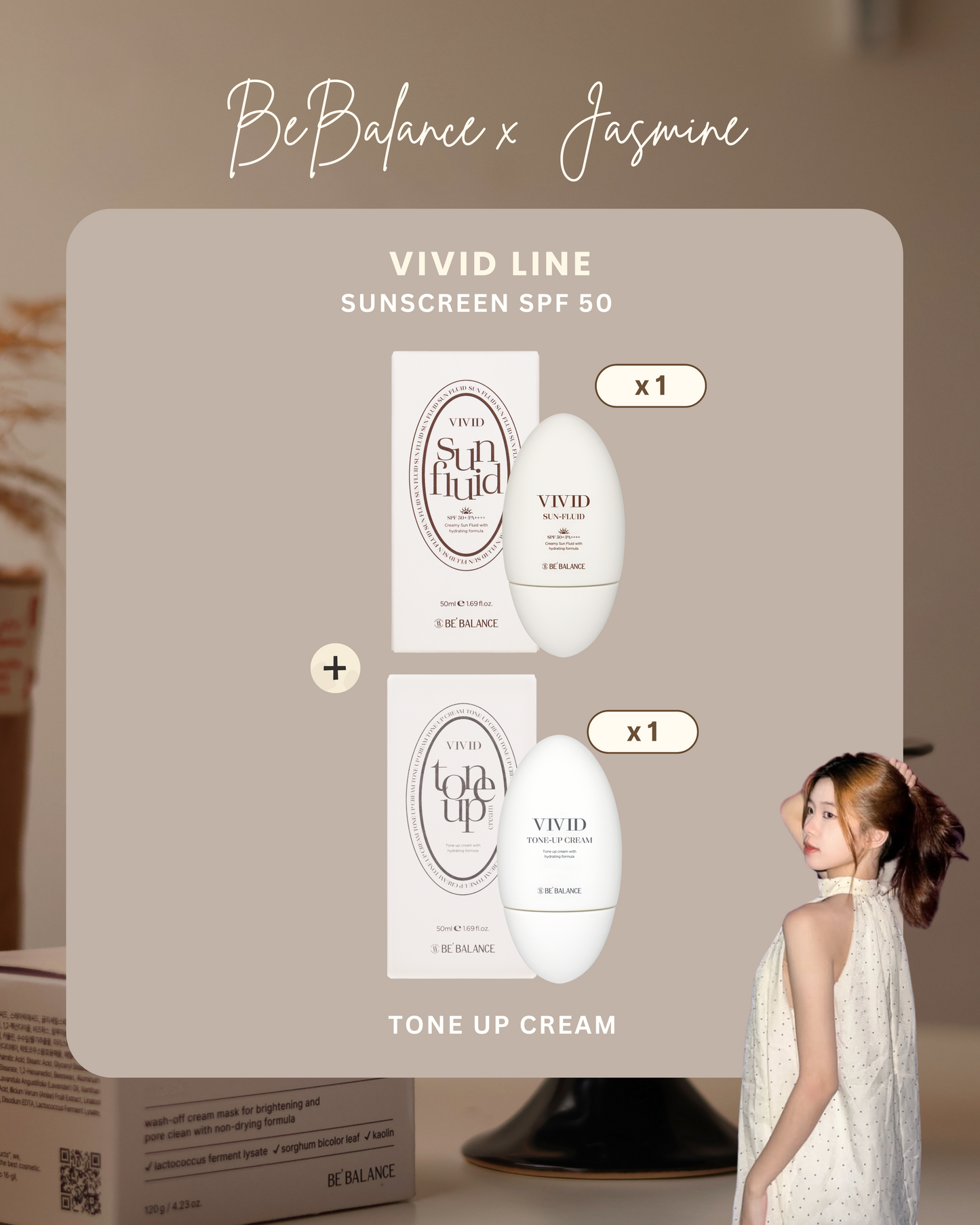 Sunscreen + Tone Up Cream (Jasmine Group Buy) - Be Balance Malaysia