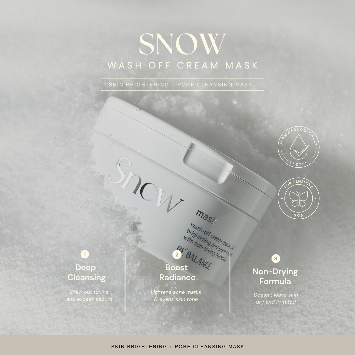 Snow Cream Mask - Be Balance Malaysia