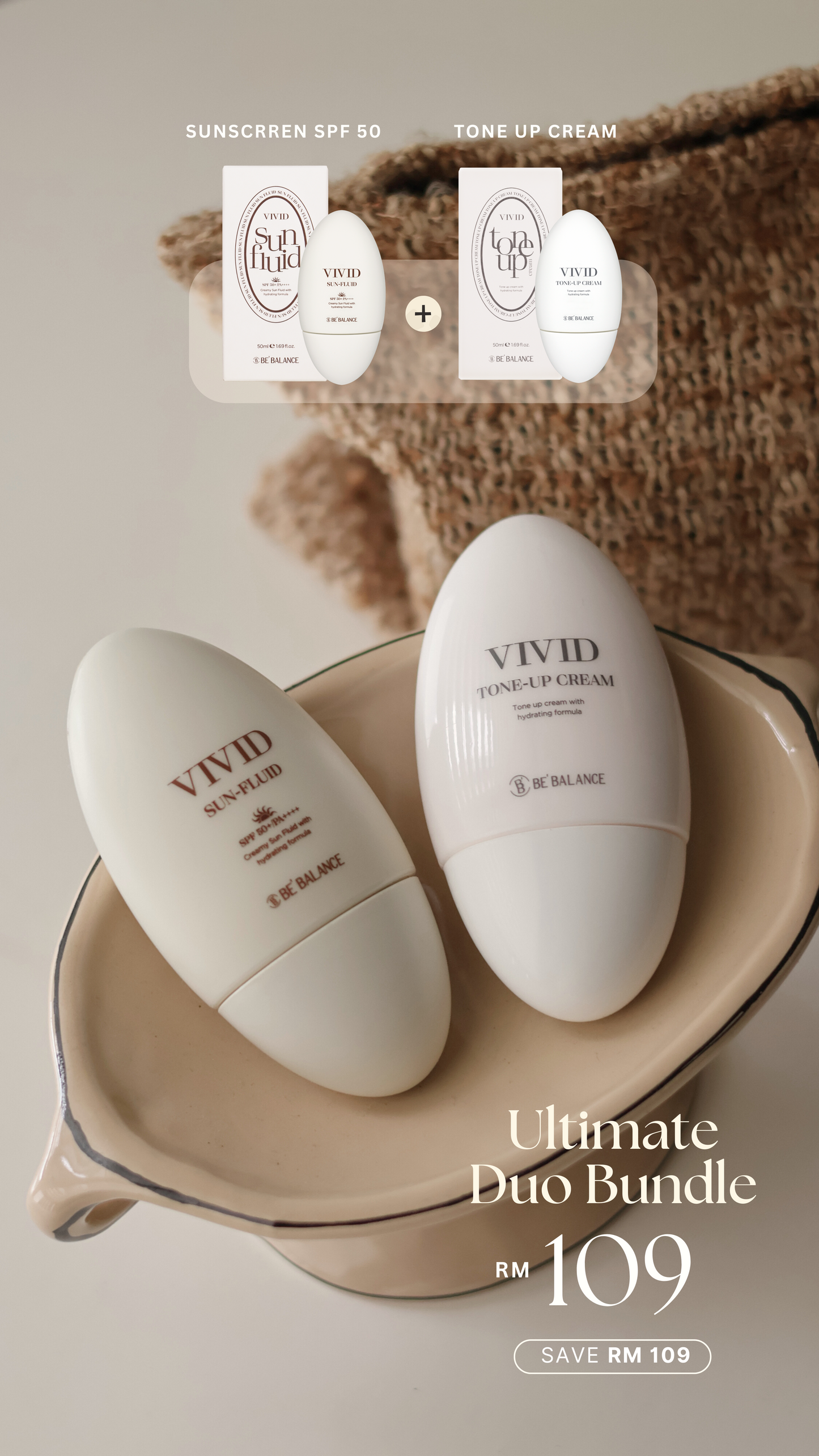 Sunscreen + Tone Up Cream (Jasmine Group Buy) - Be Balance Malaysia