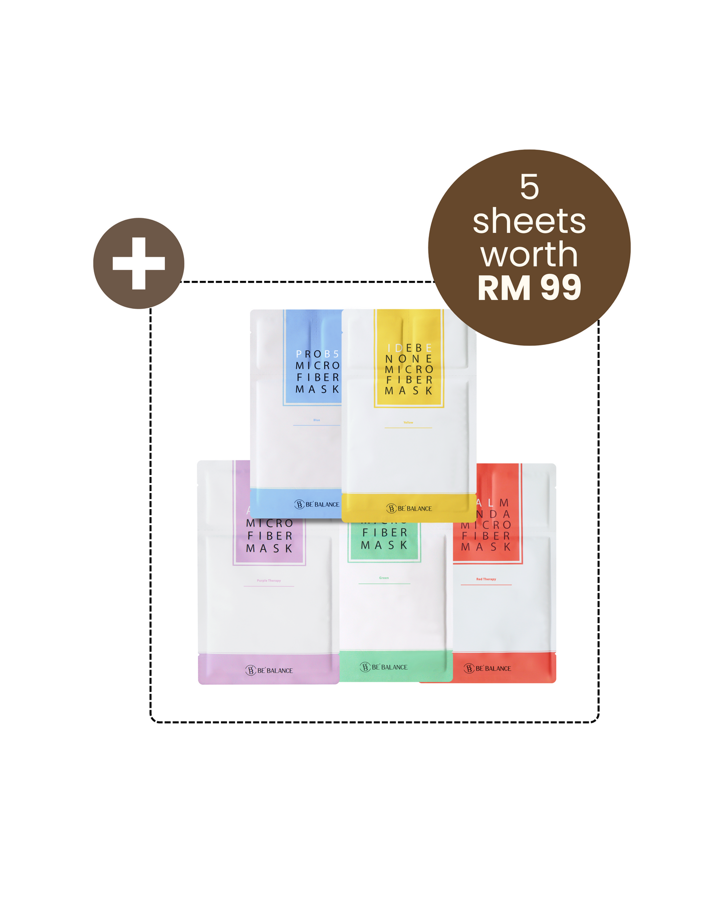 5 Piece x 3-Step Mask (Mix Colors) - Be Balance Malaysia