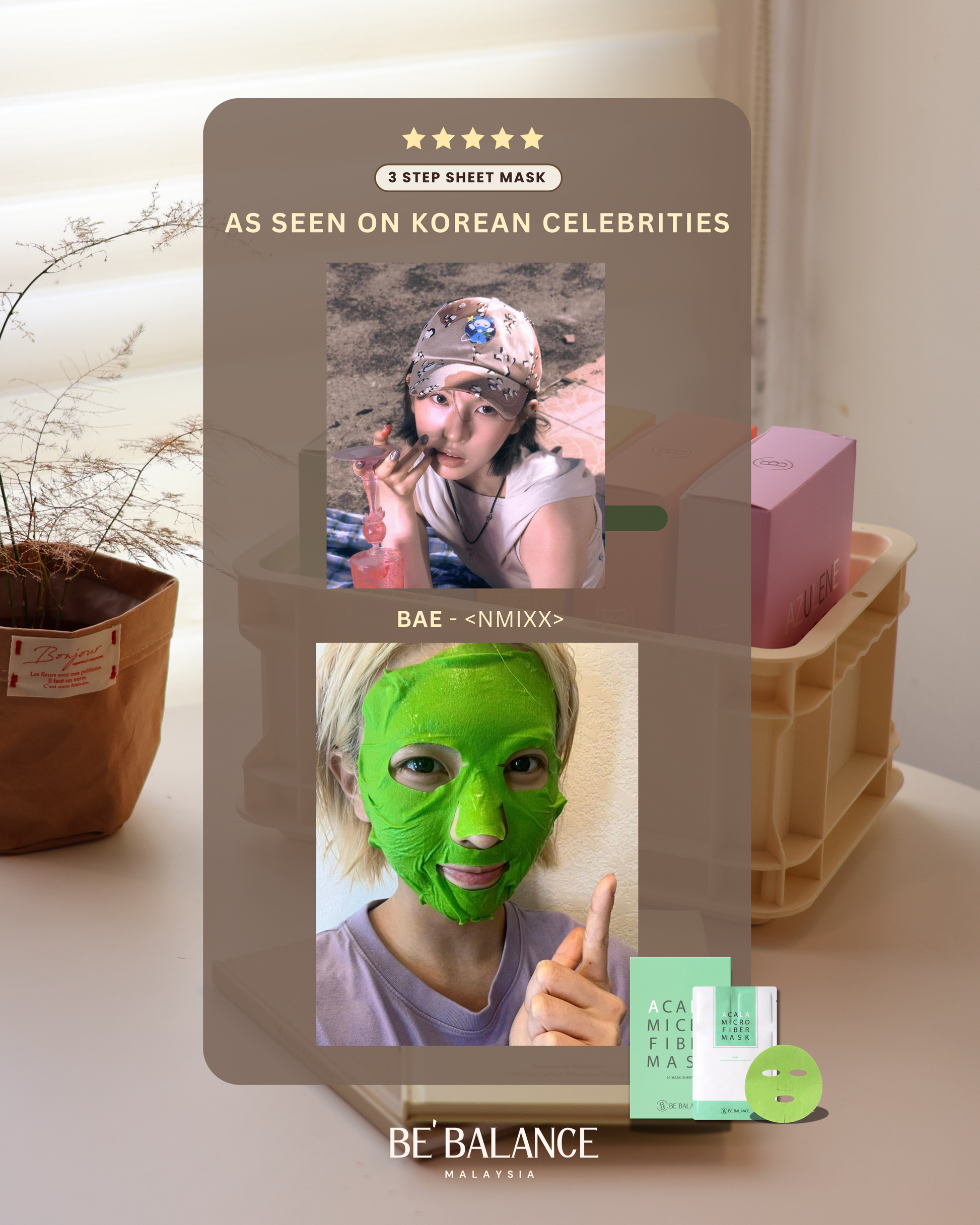 2 Boxes 3-Step Microfiber Sheet Mask (Fei Fei Group Buy) - Be Balance Malaysia