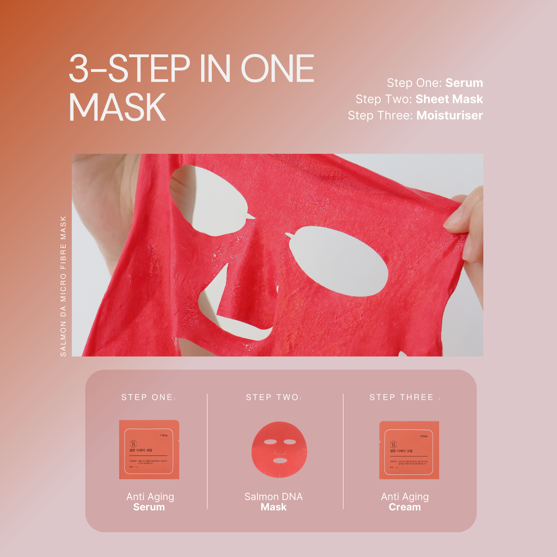 SALMON DA Microfiber Sheet Mask - Be Balance Malaysia