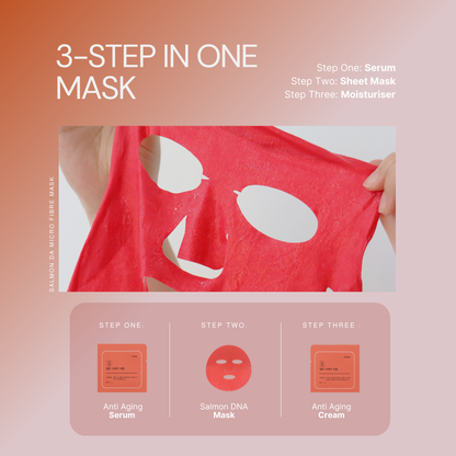 SALMON DA Microfiber Sheet Mask - Be Balance Malaysia
