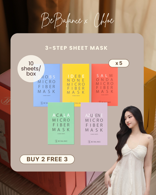 [BUY 2 FREE 3] 3-Step Microfiber Sheet Mask (Chloe Group Buy)