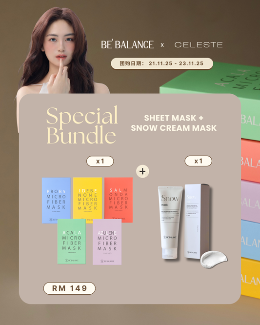 Bundle of 2 - Snow Mask + Sheet Mask  (Celeste Group Buy)