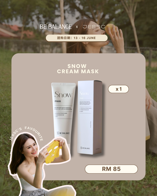 1 x Snow Cream Mask  (JESSC's PICK) - Be Balance Malaysia