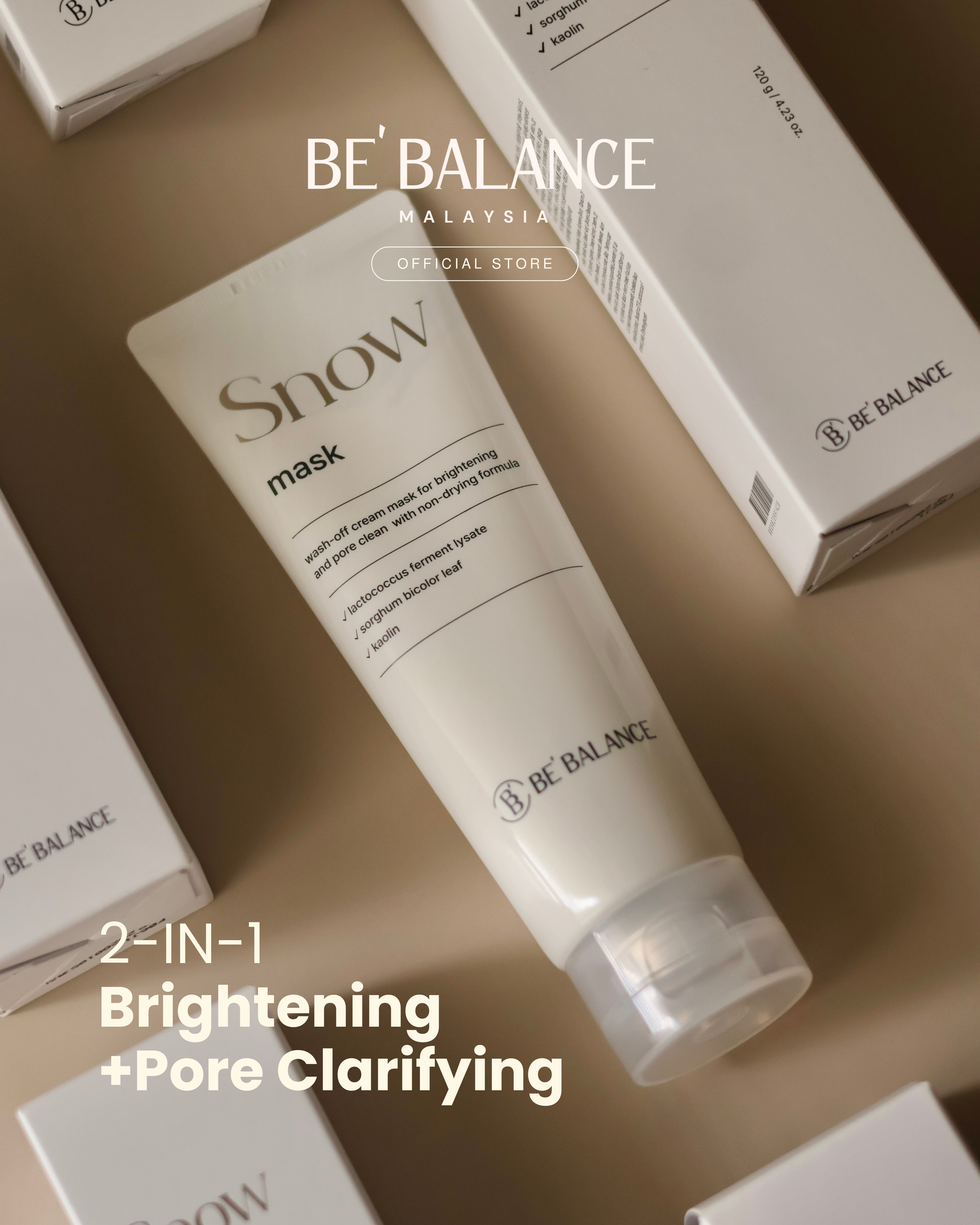 Bundle of 2 - Snow Mask + Aura Collagen Mask (JessC Group Buy) - Be Balance Malaysia