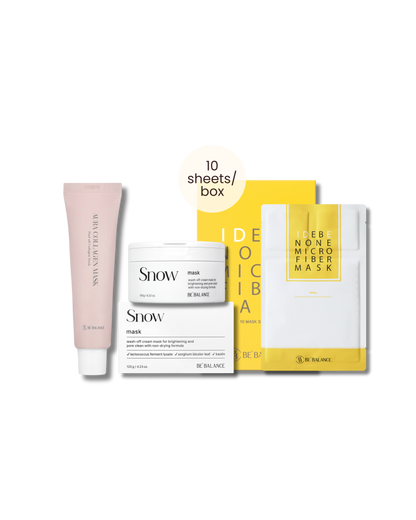 Bundle of 3 (Sheet Mask + Aura Collagen Mask + Snow Mask) - Be Balance Malaysia