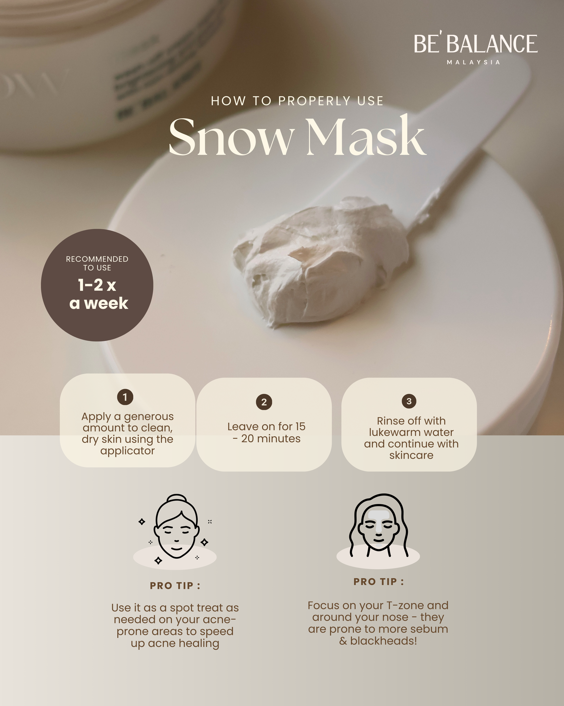 Snow Cream Mask (JMIE'S PICK) - Be Balance Malaysia